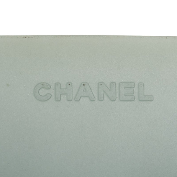 シャネル ロゴ ハンドバッグ トートバッグ グリーン ラバー レディース CHANEL 【中古】