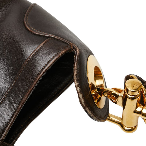 セリーヌ ワンショルダーバッグ ハンドバッグ ブラウン レザー レディース CELINE 【中古】