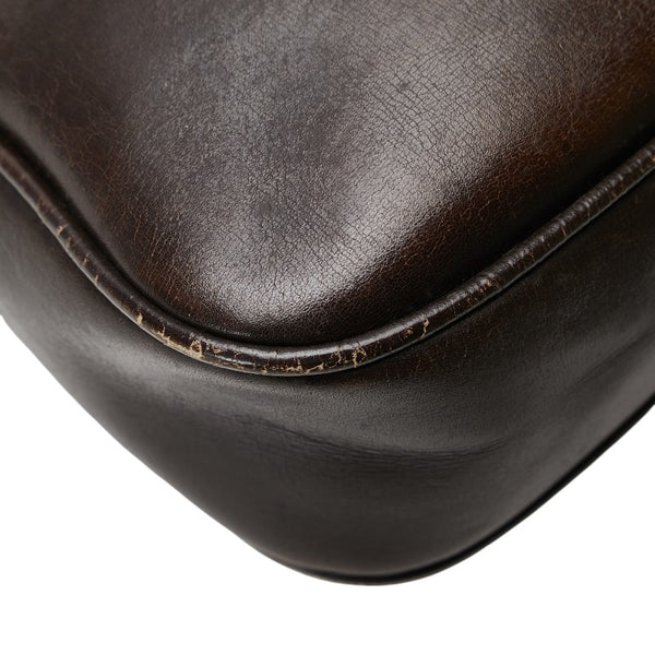 セリーヌ ワンショルダーバッグ ハンドバッグ ブラウン レザー レディース CELINE 【中古】