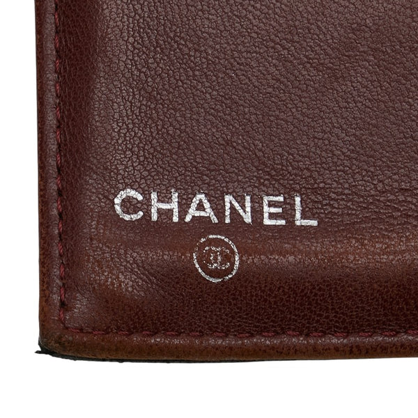 シャネル マトラッセ ココマーク 長財布 ブラック ラムスキン レディース CHANEL 【中古】