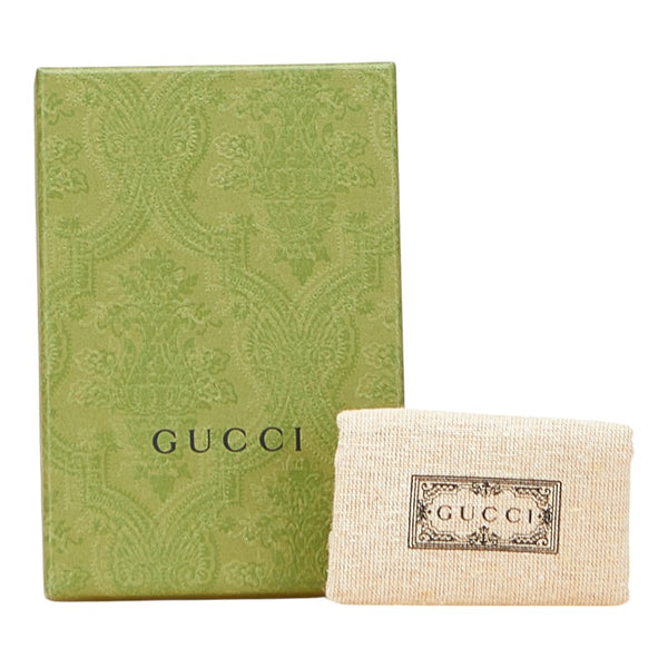 グッチ 日本限定 ダブルG 二つ折り財布 772738 ブラック レザー レディース GUCCI 【中古】