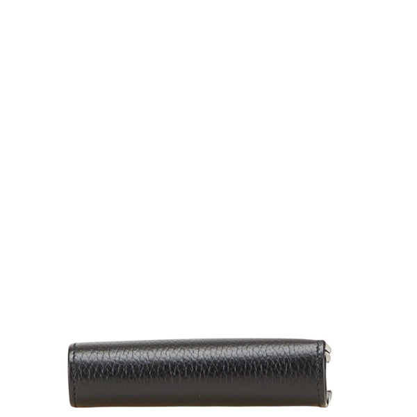 グッチ 日本限定 ダブルG 二つ折り財布 772738 ブラック レザー レディース GUCCI 【中古】