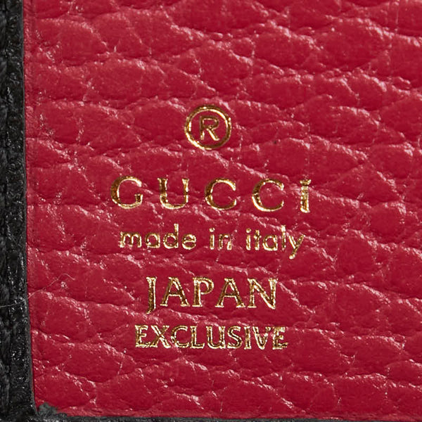 グッチ 日本限定 ダブルG 二つ折り財布 772738 ブラック レザー レディース GUCCI 【中古】