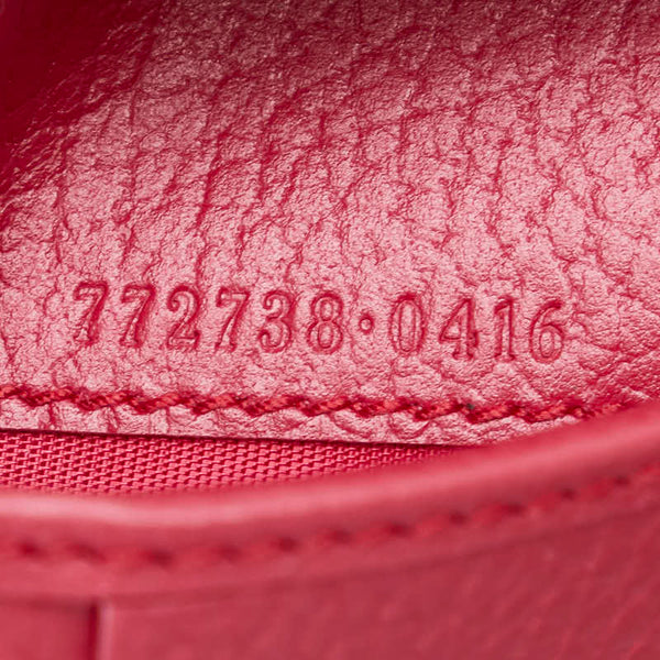 グッチ 日本限定 ダブルG 二つ折り財布 772738 ブラック レザー レディース GUCCI 【中古】