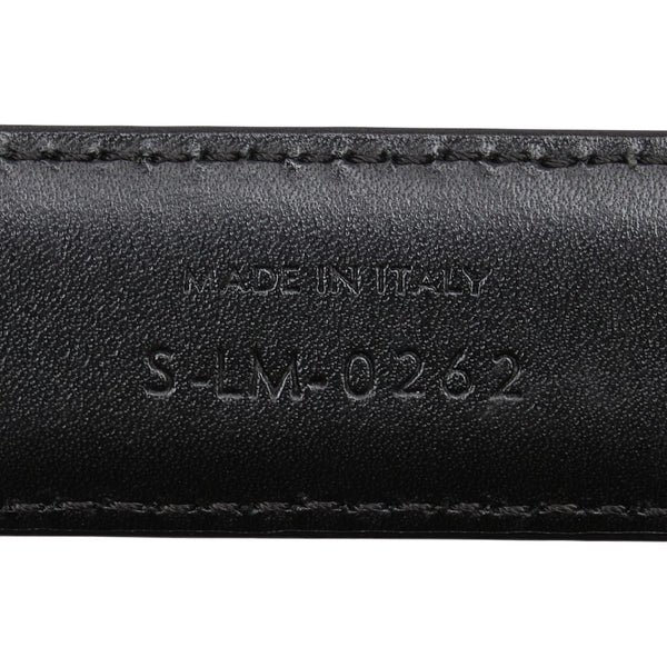 セリーヌ トリオンフ ベルト サイズ：80 ブラック ゴールド レザー メンズ CELINE 【中古】