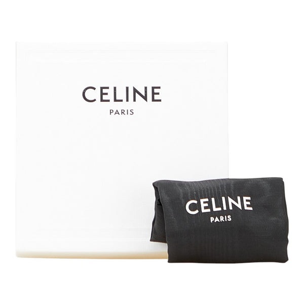 セリーヌ トリオンフ ベルト サイズ：80 ブラック ゴールド レザー メンズ CELINE 【中古】