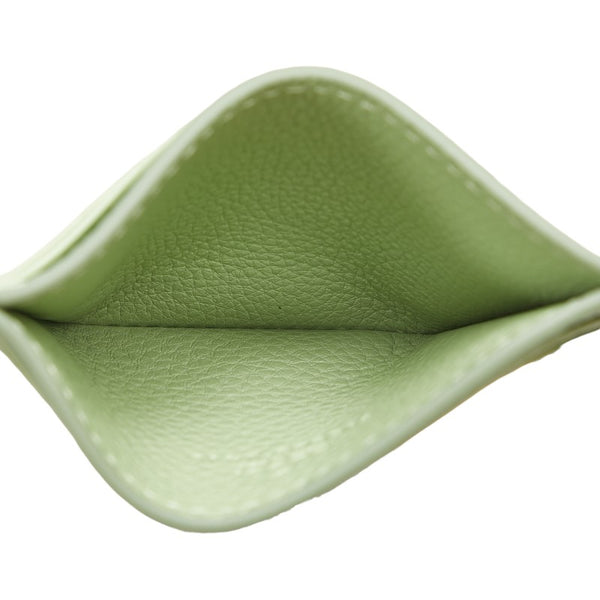 グッチ GGエンブレム パスケース カードケース 815883 ペールグリーン グレインレザー レディース GUCCI 【中古】