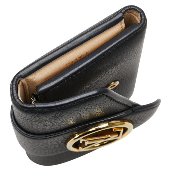 ルイ ヴィトン ポルトフォイユ ポンヌフ コンパクト 三つ折り財布 M80300 ノワール ブラック レザー レディース LOUIS VUITTON 【中古】