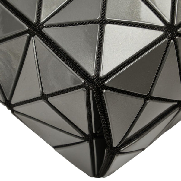 イッセイミヤケ バオバオ ハンドバッグ トートバッグ グレー ブラック PVC レディース ISSEY MIYAKE 【中古】