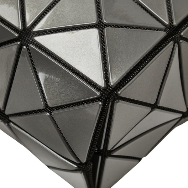 イッセイミヤケ バオバオ ハンドバッグ トートバッグ グレー ブラック PVC レディース ISSEY MIYAKE 【中古】