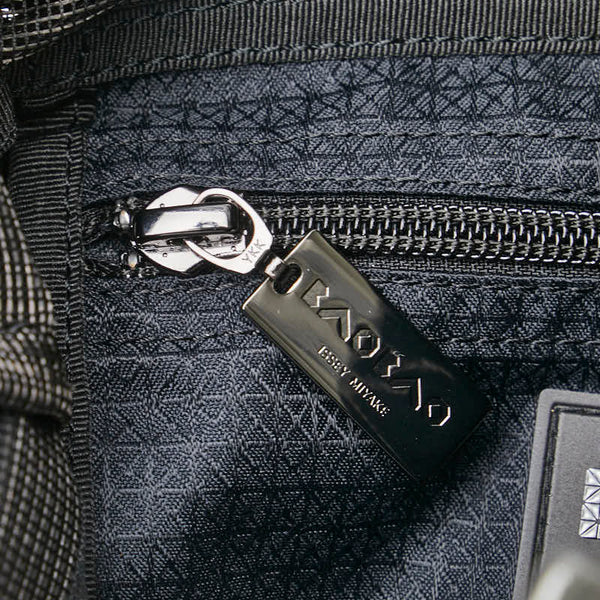 イッセイミヤケ バオバオ ハンドバッグ トートバッグ グレー ブラック PVC レディース ISSEY MIYAKE 【中古】