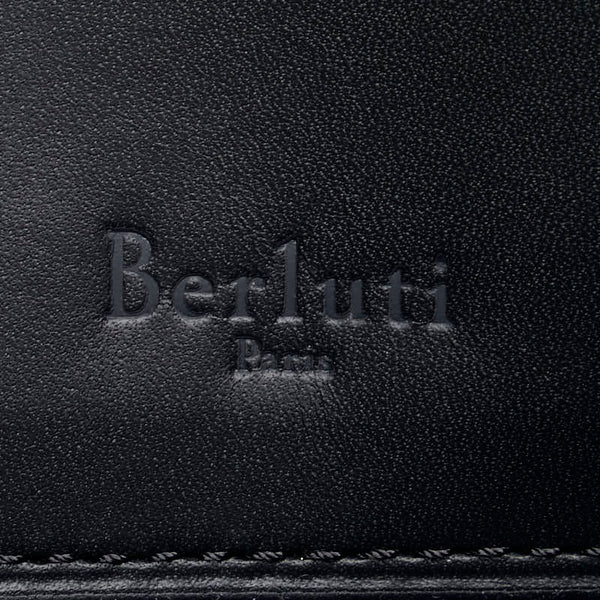 ベルルッティ ニノGM クラッチバッグ セカンドバッグ ネイビー レザー メンズ Berluti 【中古】