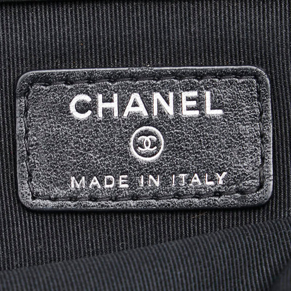 シャネル ココマーク カメリア シルバー金具 クラッチバッグ ブラック ベージュ PVC レディース CHANEL 【中古】