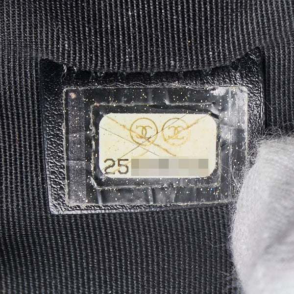 シャネル ココマーク カメリア シルバー金具 クラッチバッグ ブラック ベージュ PVC レディース CHANEL 【中古】