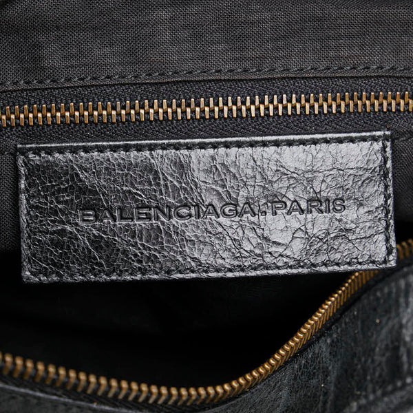 バレンシアガ ザ ツィギー ハンドバッグ ワンショルダーバッグ 2WAY 128523 ブラック レザー メンズ BALENCIAGA 【中古】