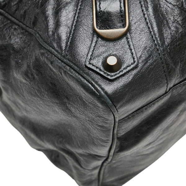 バレンシアガ ザ ツィギー ハンドバッグ ワンショルダーバッグ 2WAY 128523 ブラック レザー メンズ BALENCIAGA 【中古】