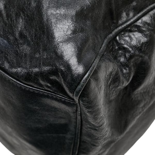 バレンシアガ ザ ツィギー ハンドバッグ ワンショルダーバッグ 2WAY 128523 ブラック レザー メンズ BALENCIAGA 【中古】