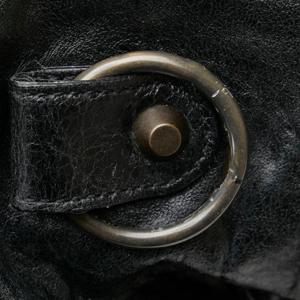 バレンシアガ ザ ツィギー ハンドバッグ ワンショルダーバッグ 2WAY 128523 ブラック レザー メンズ BALENCIAGA 【中古】