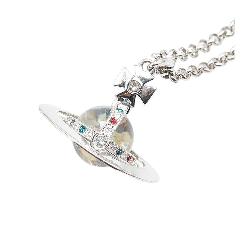 ヴィヴィアンウエストウッド スモール オーブ チェーン ペンダントネックレス シルバー メタル レディース Vivienne Westwood 【中古】