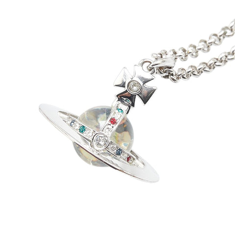 ヴィヴィアンウエストウッド スモール オーブ チェーン ペンダントネックレス シルバー メタル レディース Vivienne Westwood 【中古】