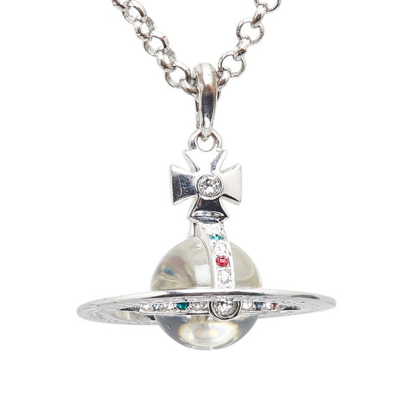 ヴィヴィアンウエストウッド スモール オーブ チェーン ペンダントネックレス シルバー メタル レディース Vivienne Westwood 【中古】