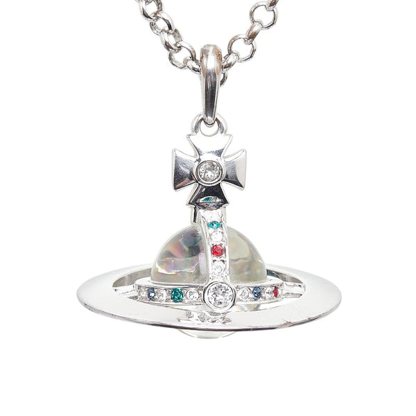 ヴィヴィアンウエストウッド スモール オーブ チェーン ペンダントネックレス シルバー メタル レディース Vivienne Westwood 【中古】
