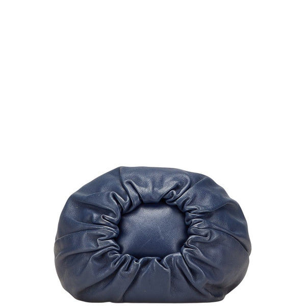 ロエベ バウンス ハンドバッグ ショルダーバッグ 2WAY ネイビー レザー レディース LOEWE 【中古】