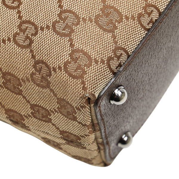 グッチ GGキャンバス ハンドバッグ ミニトートバッグ 120840 ベージュ ブラウン キャンバス レディース GUCCI 【中古】