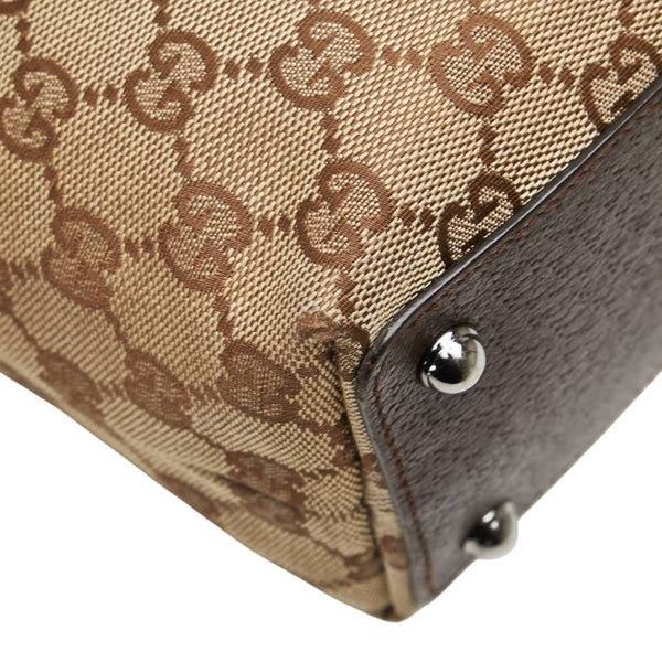 グッチ GGキャンバス ハンドバッグ ミニトートバッグ 120840 ベージュ ブラウン キャンバス レディース GUCCI 【中古】