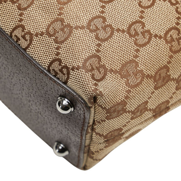 グッチ GGキャンバス ハンドバッグ ミニトートバッグ 120840 ベージュ ブラウン キャンバス レディース GUCCI 【中古】