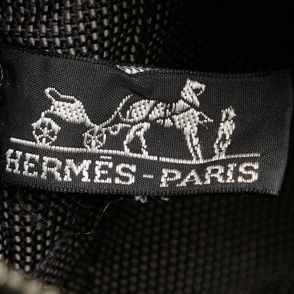 エルメス エールライン トートPM  ハンドバッグ グレー キャンバス レディース HERMES 【中古】