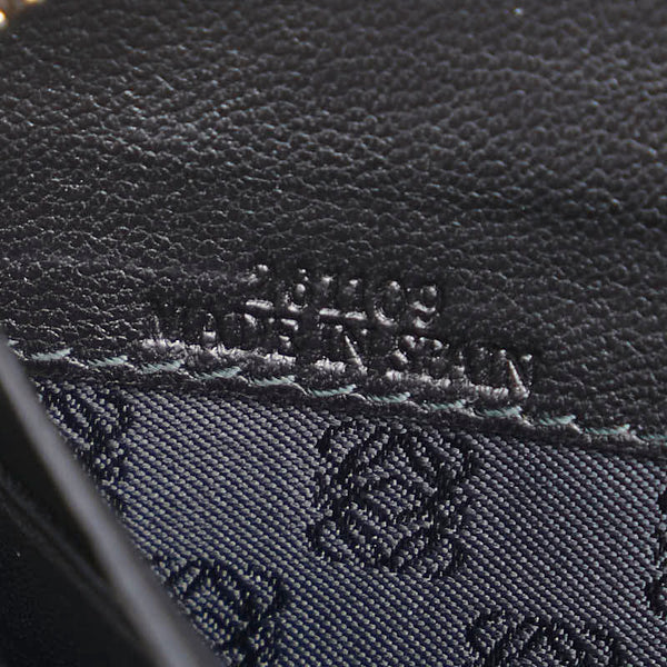 ロエベ アナグラム ラウンドファスナー 長財布 ブラウン レザー レディース LOEWE 【中古】