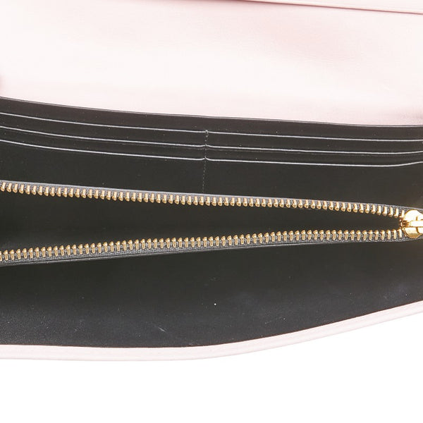 ロエベ アナグラム 長財布 ピンク レザー レディース LOEWE 【中古】