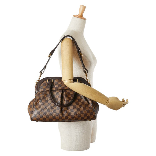 ルイ ヴィトン ダミエ トレヴィPM ハンドバッグ ショルダーバッグ 2WAY  N51997 ブラウン PVC レザー レディース LOUIS VUITTON 【中古】