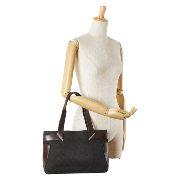 グッチ GGキャンバス ハンドバッグ トートバッグ 73986 ブラウン キャンバス レザー レディース GUCCI 【中古】