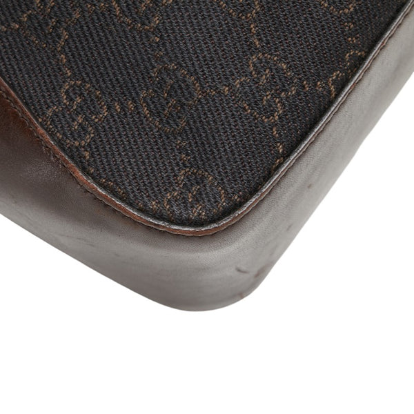 グッチ GGキャンバス ハンドバッグ トートバッグ 73986 ブラウン キャンバス レザー レディース GUCCI 【中古】