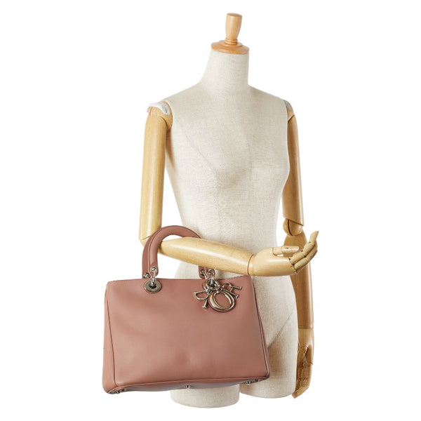 ディオール ディオリッシモ ハンドバッグ M0902 ピンクベージュ レザー レディース Dior 【中古】