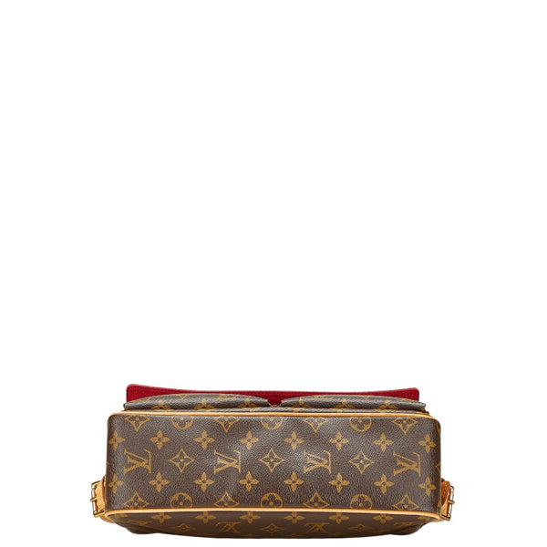 ルイ ヴィトン モノグラム ヴィバシテMM  ショルダーバッグ M51164 ブラウン PVC レザー レディース LOUIS VUITTON 【中古】