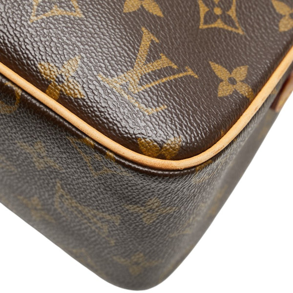 ルイ ヴィトン モノグラム ヴィバシテMM  ショルダーバッグ M51164 ブラウン PVC レザー レディース LOUIS VUITTON 【中古】