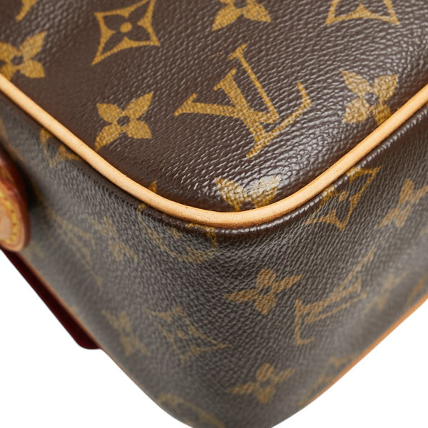 ルイ ヴィトン モノグラム ヴィバシテMM  ショルダーバッグ M51164 ブラウン PVC レザー レディース LOUIS VUITTON 【中古】