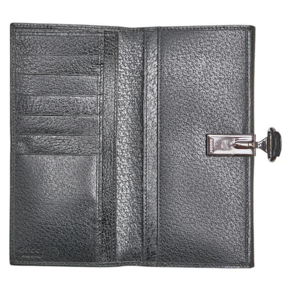 グッチ 長財布 035 1323 ブラック レザー メンズ GUCCI 【中古】