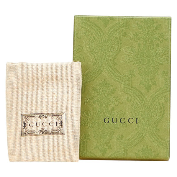 グッチ GGマーモント ダブルＧ キーケース 456118 ライトブルー レザー レディース GUCCI 【中古】