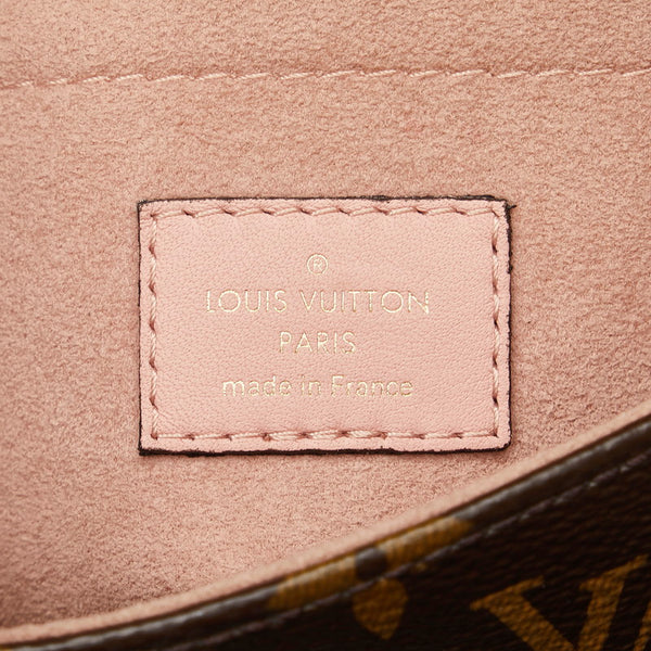 ルイ ヴィトン モノグラム ロッキー BB ハンドバッグ ショルダーバッグ 2WAY M44080 ブラウン ピンク PVC レザー レディース LOUIS VUITTON 【中古】