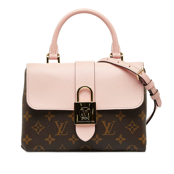 ルイ ヴィトン モノグラム ロッキー BB ハンドバッグ ショルダーバッグ 2WAY M44080 ブラウン ピンク PVC レザー レディース LOUIS VUITTON 【中古】