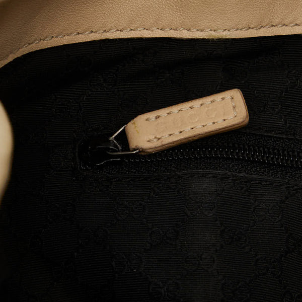 グッチ タッセル ハンドバッグ トートバッグ 001 4403 ホワイト アイボリー レザー レディース GUCCI 【中古】