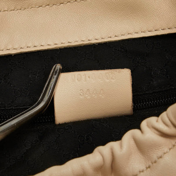 グッチ タッセル ハンドバッグ トートバッグ 001 4403 ホワイト アイボリー レザー レディース GUCCI 【中古】