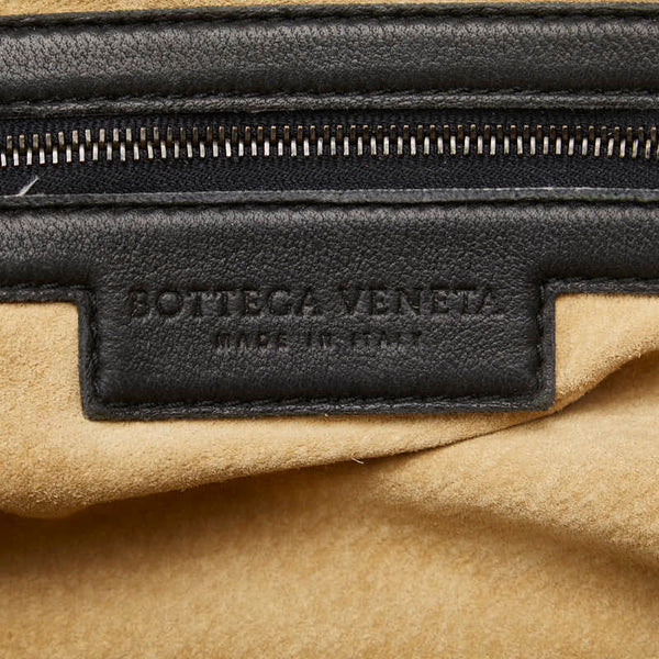 ボッテガヴェネタ イントレチャート ハンドバッグ ブラック レザー レディース BOTTEGAVENETA 【中古】