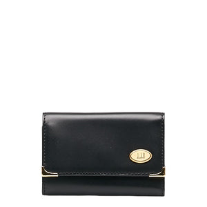 ダンヒル オックスフォード ロゴ ゴールド金具  キーケース 6連 ブラック レザー メンズ Dunhill 【中古】
