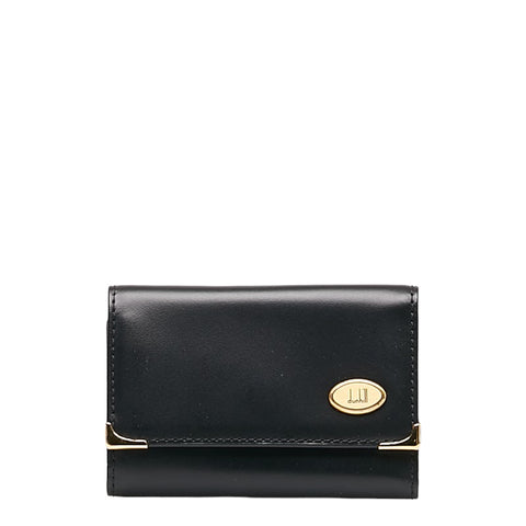 ダンヒル オックスフォード ロゴ ゴールド金具  キーケース 6連 ブラック レザー メンズ Dunhill 【中古】