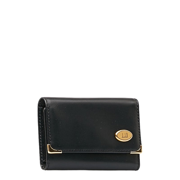 ダンヒル オックスフォード ロゴ ゴールド金具  キーケース 6連 ブラック レザー メンズ Dunhill 【中古】
